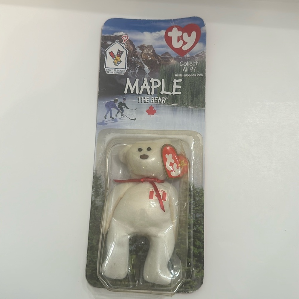 MAPLE THE BEAR- RARE 1996 MCDONALDS TY BEANIE BABY